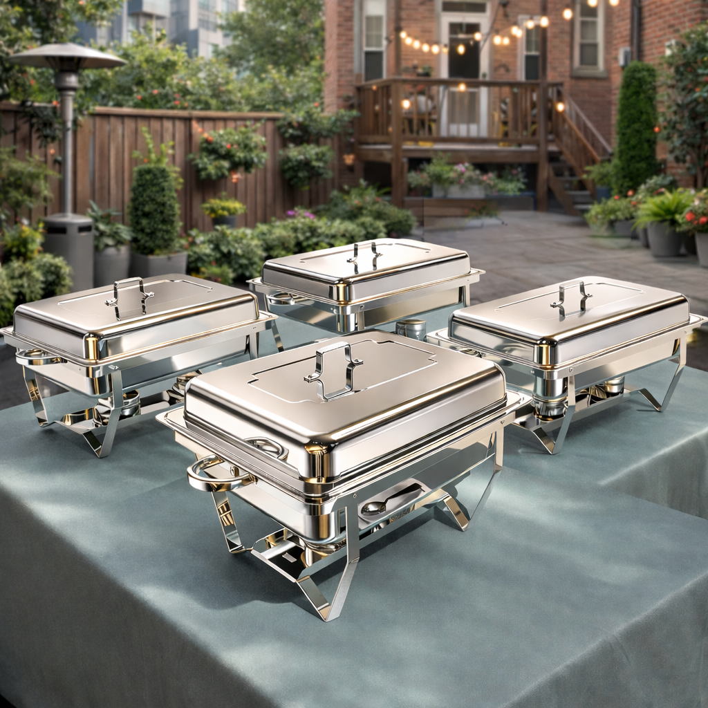 Chafing Dishes & Serving Utensils - Set of 2