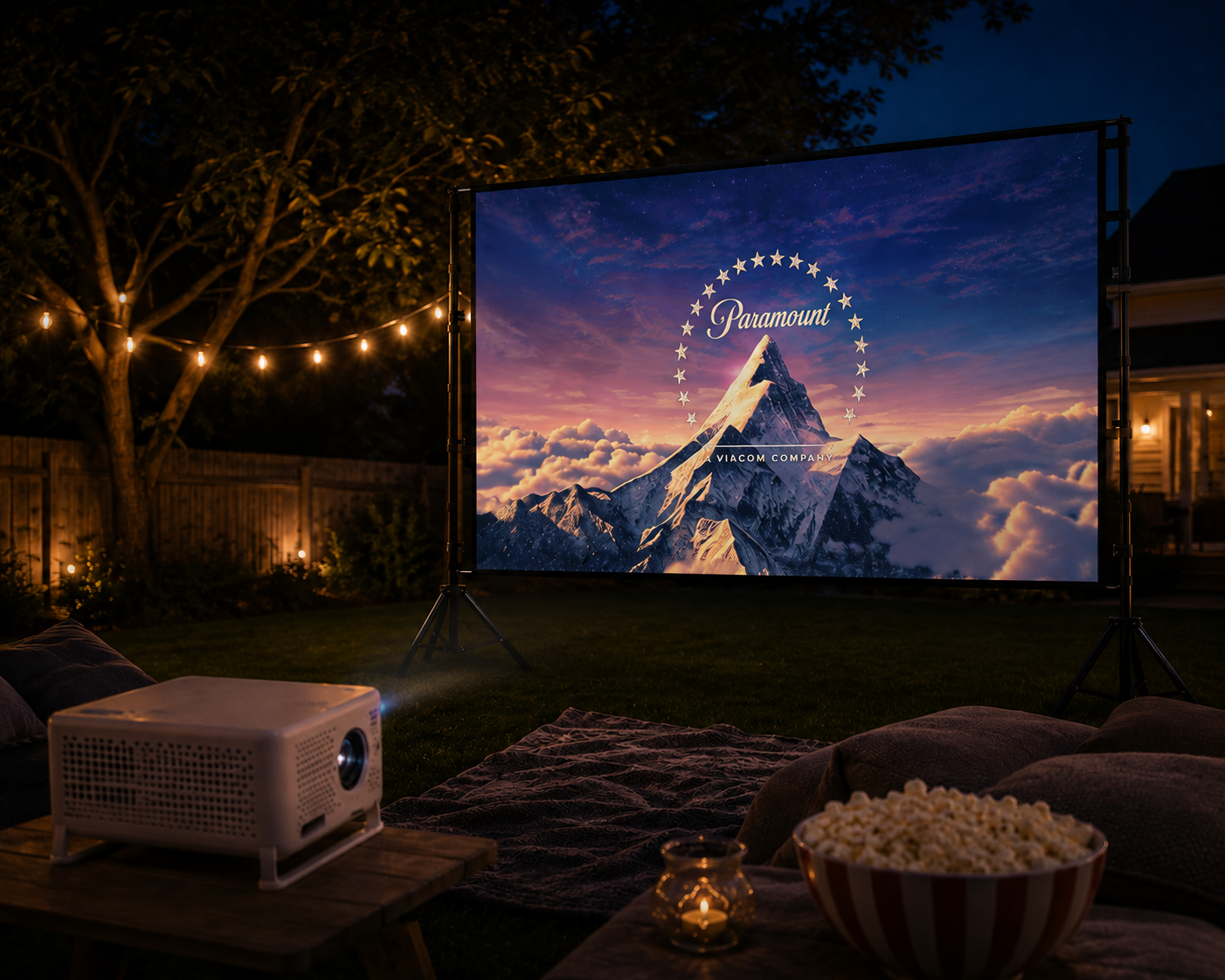 120 inch Projector Screen with Projector