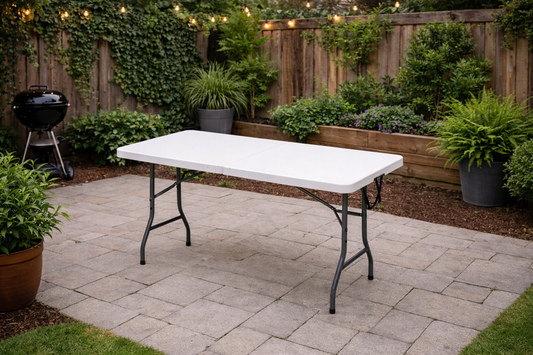 White Rectangle Table 4'