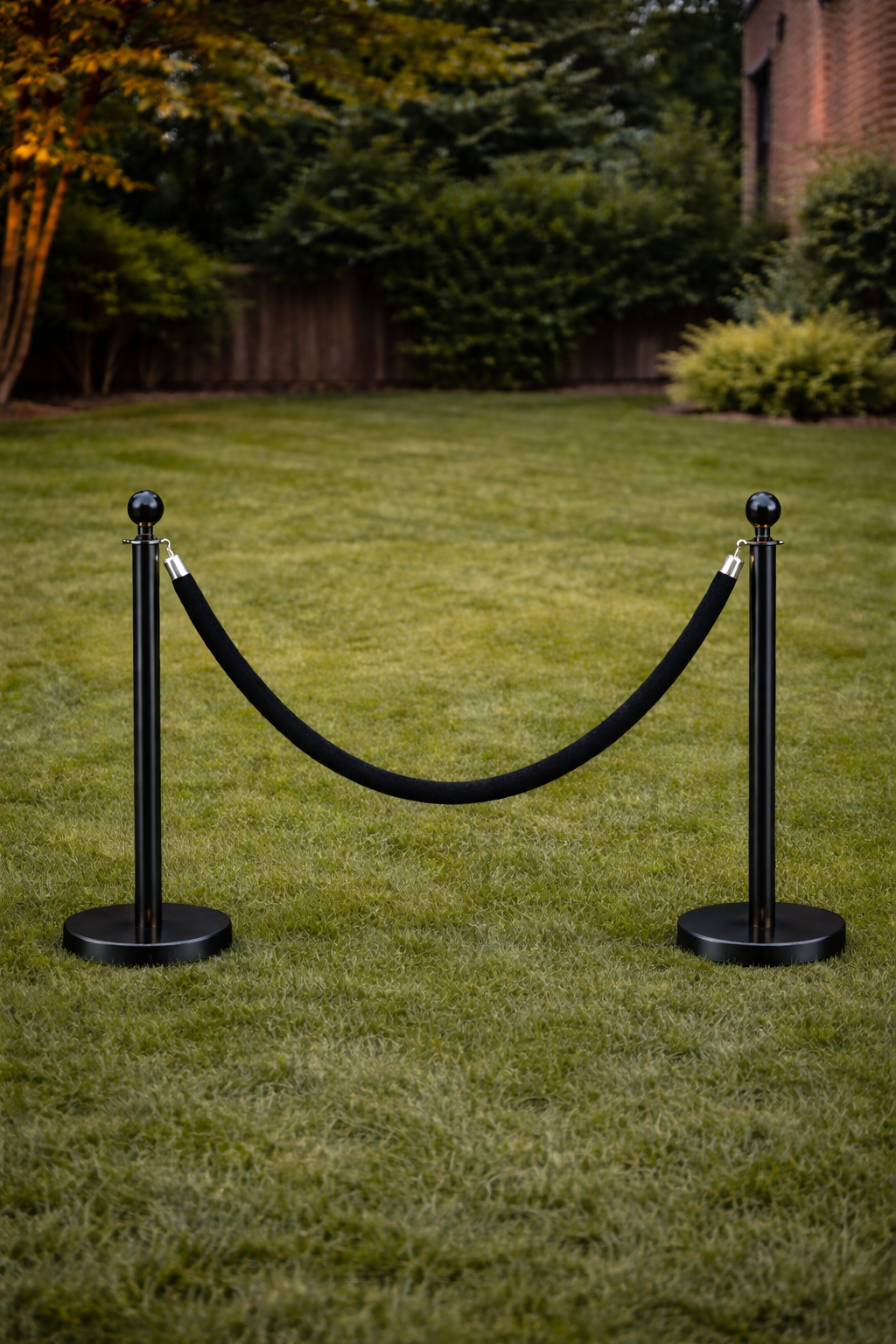 Velvet Rope Stanchions 4 pk (Black)