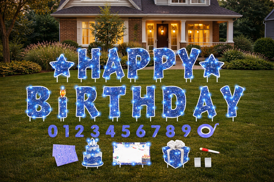 Happy Birthday Yard Sign Kit