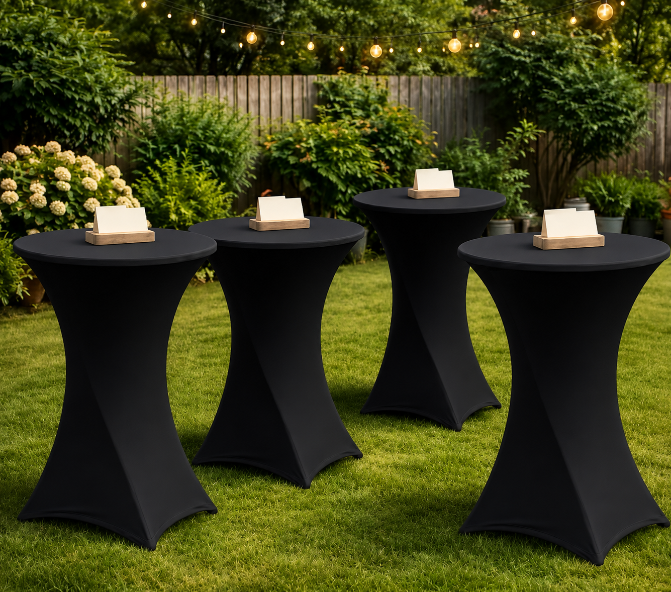 Cocktail Hour Tables with Tablecovers - One Table