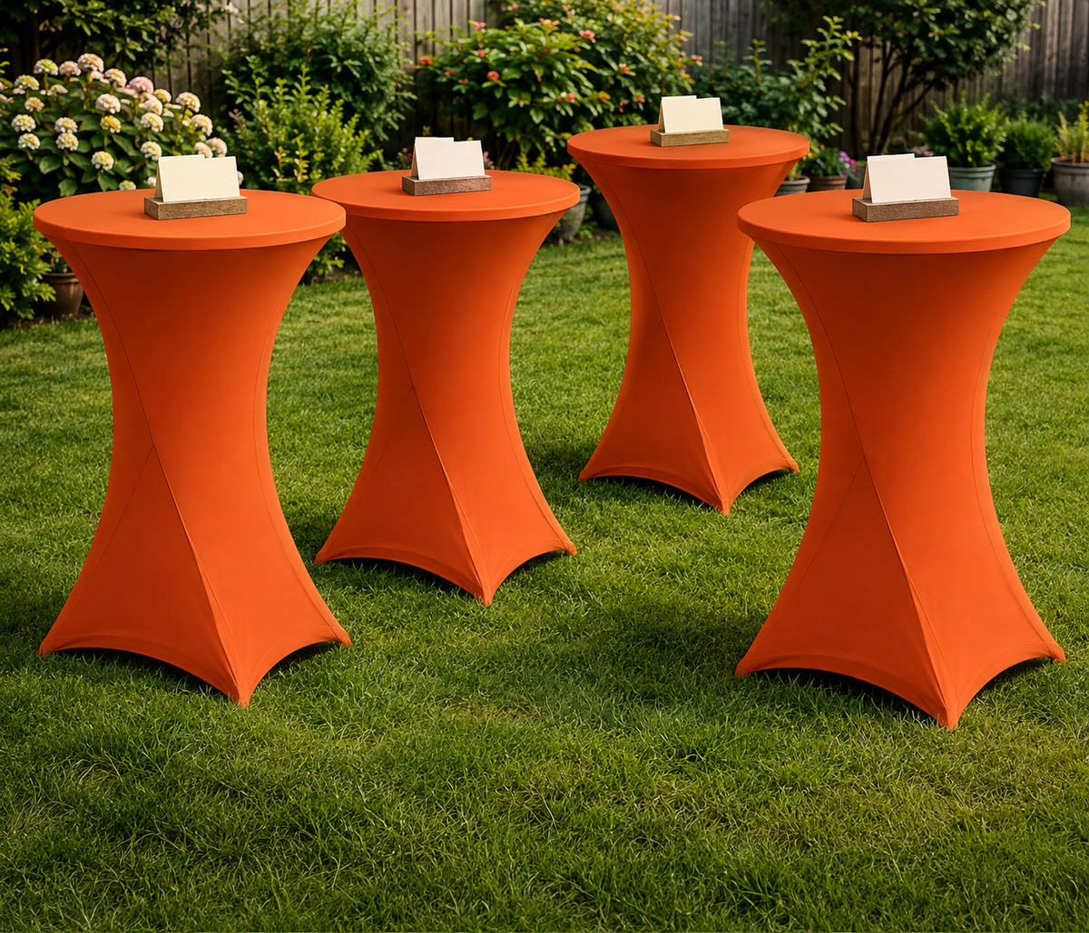 Cocktail Hour Tables with Tablecovers - One Table