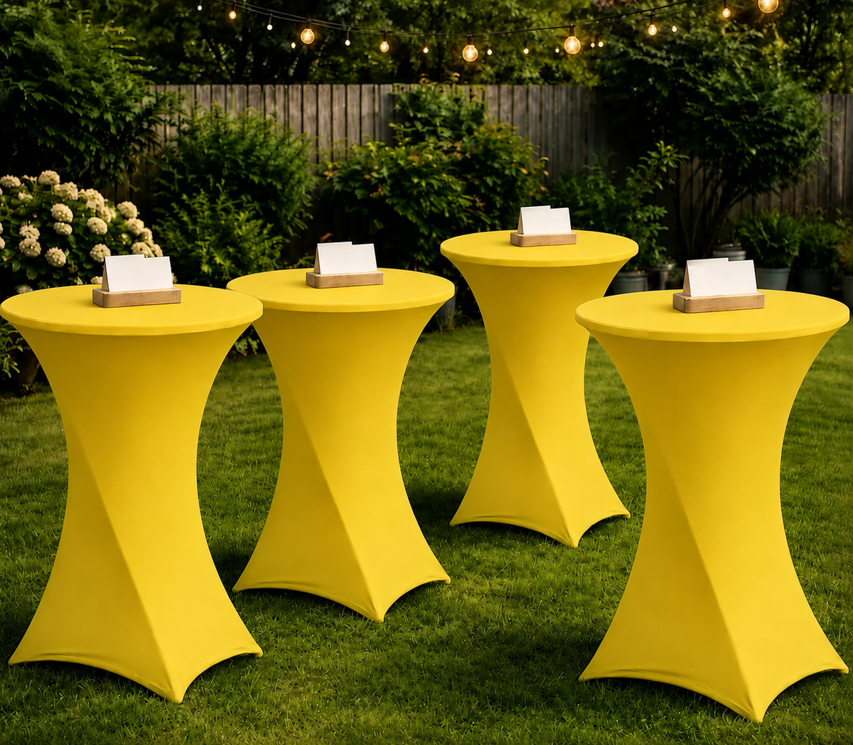 Cocktail Hour Tables with Tablecovers - One Table