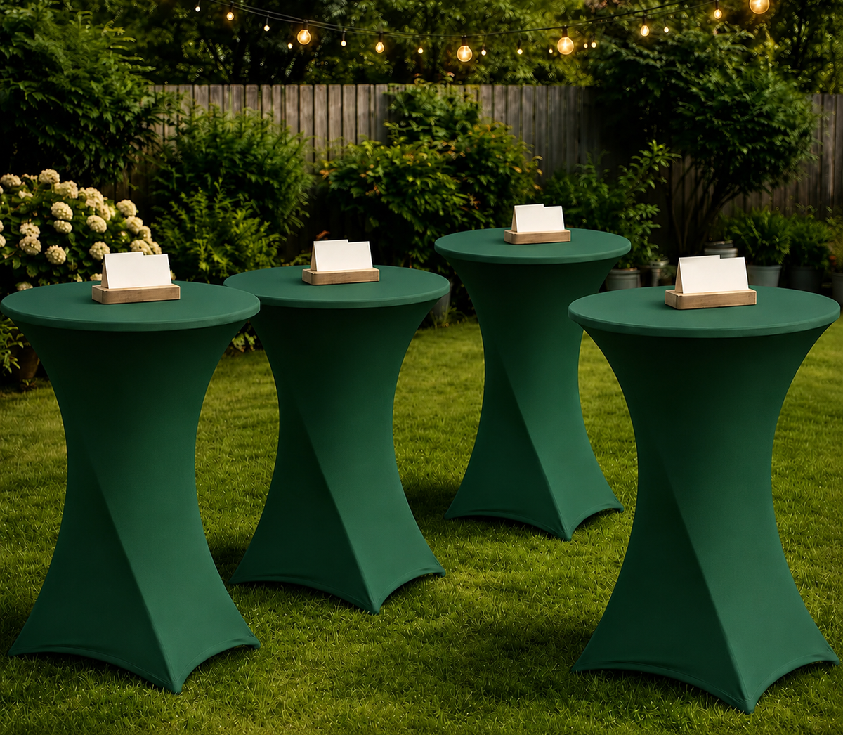 Cocktail Hour Tables with Tablecovers - One Table